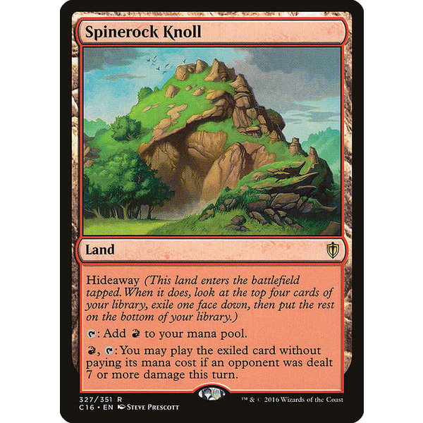 Magic: The Gathering Spinerock Knoll (327) Moderately Played