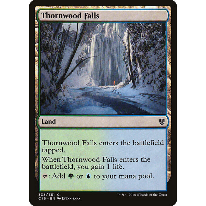 Magic: The Gathering Thornwood Falls (333) Moderately Played