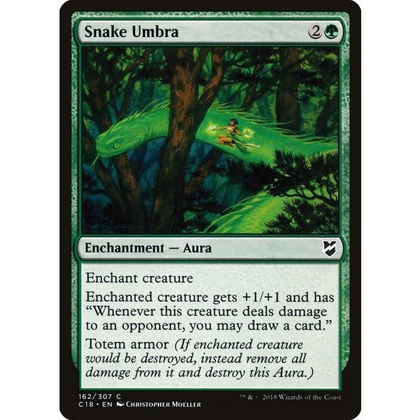 Magic: The Gathering Snake Umbra (162) Lightly Played