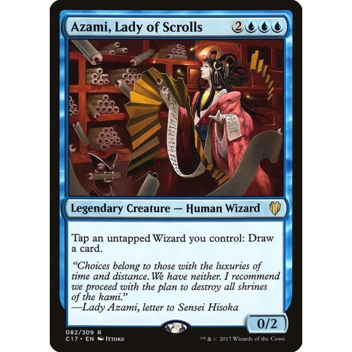 Magic: The Gathering Azami, Lady of Scrolls (082) Moderately Played
