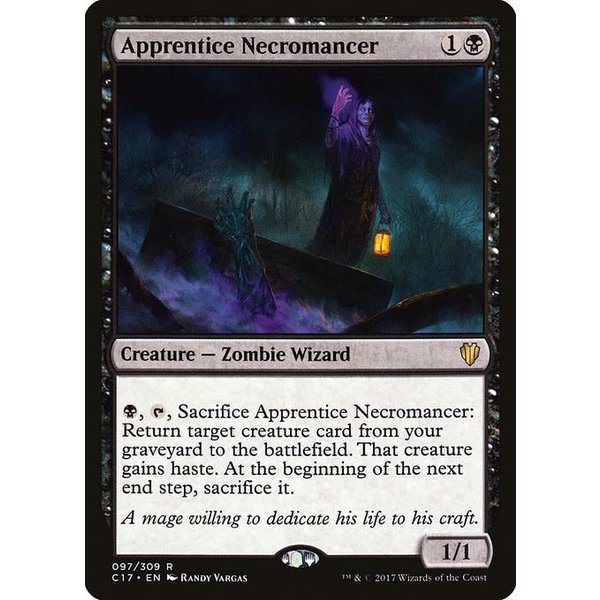 Magic: The Gathering Apprentice Necromancer (097) Lightly Played