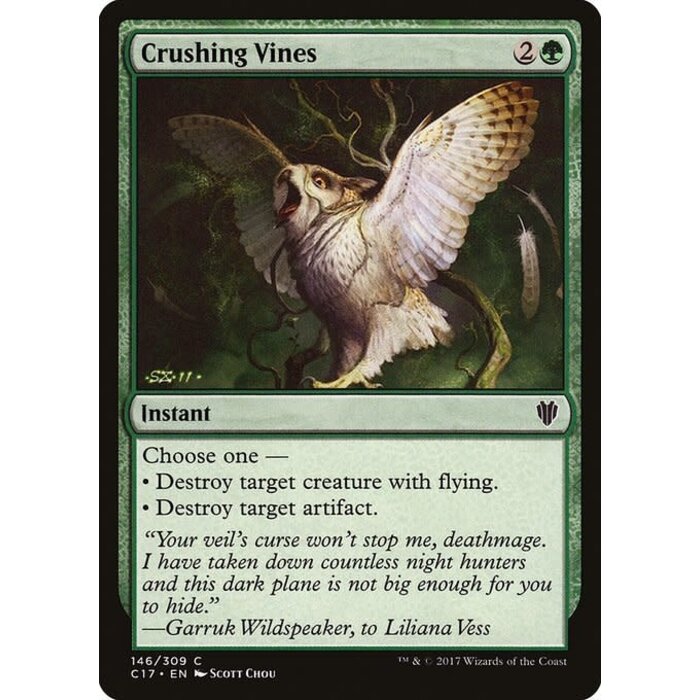Magic: The Gathering Crushing Vines (146) Lightly Played