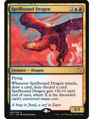 Magic: The Gathering Spellbound Dragon (196) Lightly Played