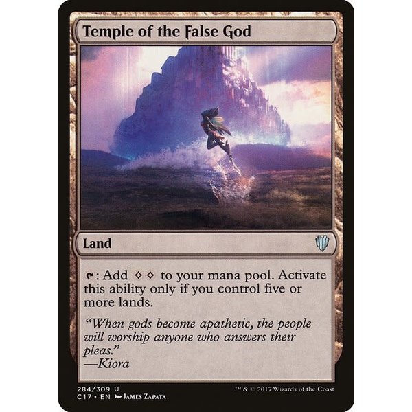 Magic: The Gathering Temple of the False God (284) Moderately Played
