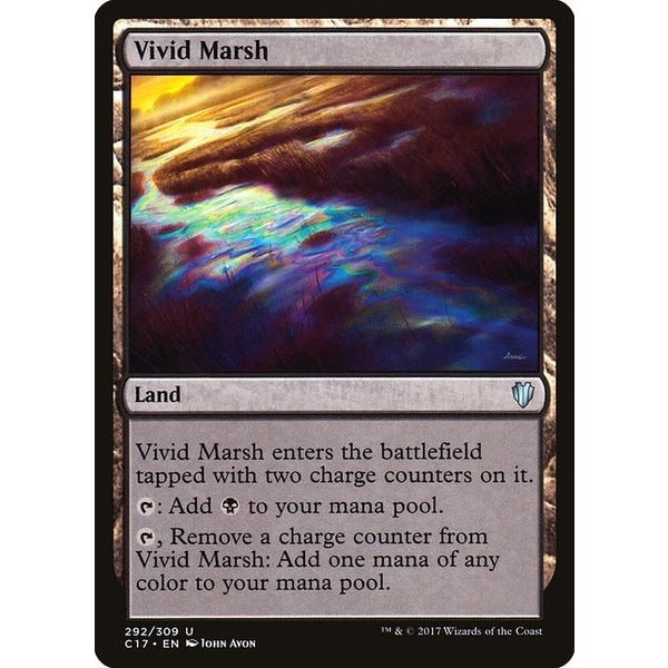 Magic: The Gathering Vivid Marsh (292) Lightly Played