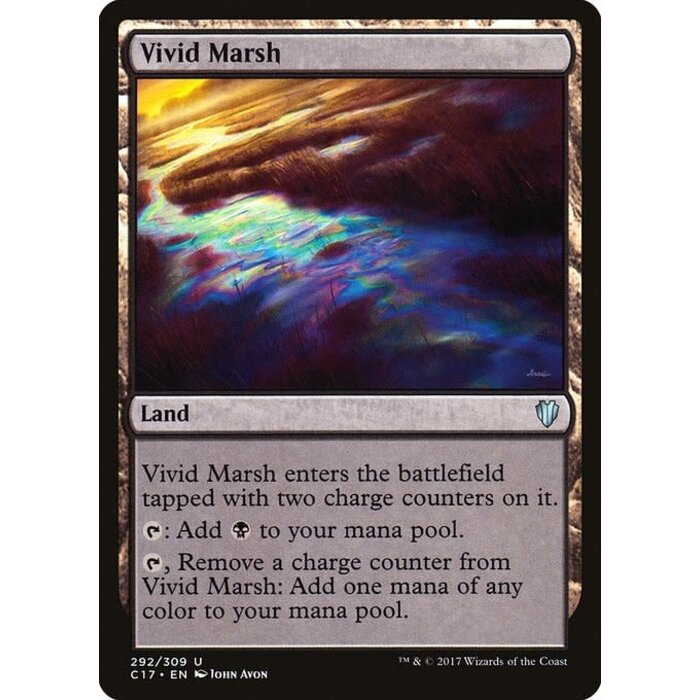Magic: The Gathering Vivid Marsh (292) Lightly Played