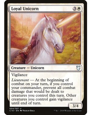 Magic: The Gathering Loyal Unicorn (004) Moderately Played