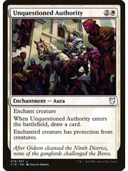 Magic: The Gathering Unquestioned Authority (078) Lightly Played