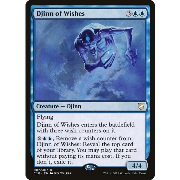 Magic: The Gathering Djinn of Wishes (087) Lightly Played