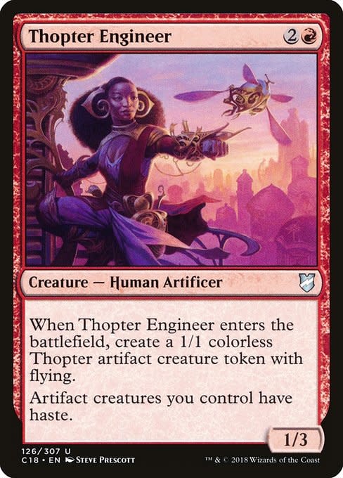 mtg thopter cards Magic: The Gathering Thopter Engineer (126) Moderately Played