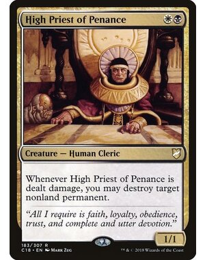 Magic: The Gathering High Priest of Penance (183) Moderately Played