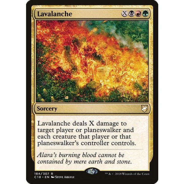 Magic: The Gathering Lavalanche (184) Lightly Played
