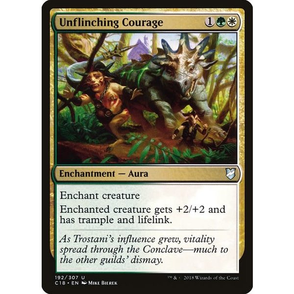 Magic: The Gathering Unflinching Courage (192) Lightly Played