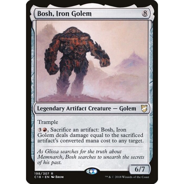 Magic: The Gathering Bosh, Iron Golem (198) Moderately Played
