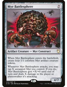 Magic: The Gathering Myr Battlesphere (212) Moderately Played