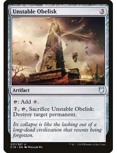 Magic: The Gathering Unstable Obelisk (227) Lightly Played