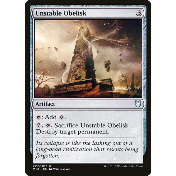Magic: The Gathering Unstable Obelisk (227) Lightly Played