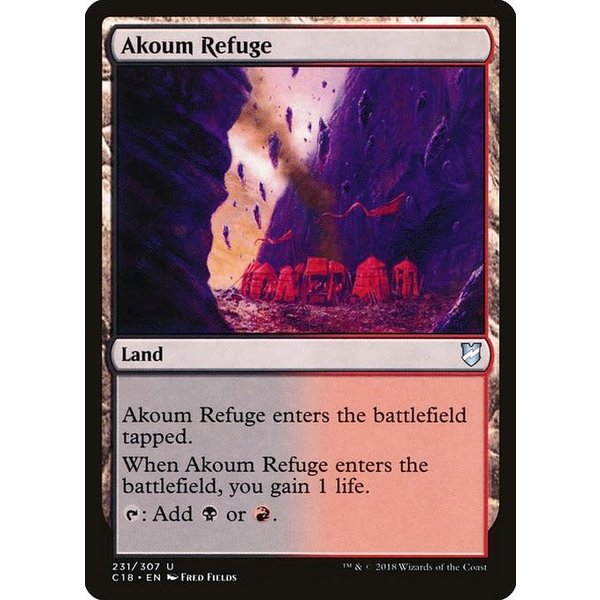 Magic: The Gathering Akoum Refuge (231) Lightly Played