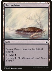 Magic: The Gathering Barren Moor (235) Moderately Played