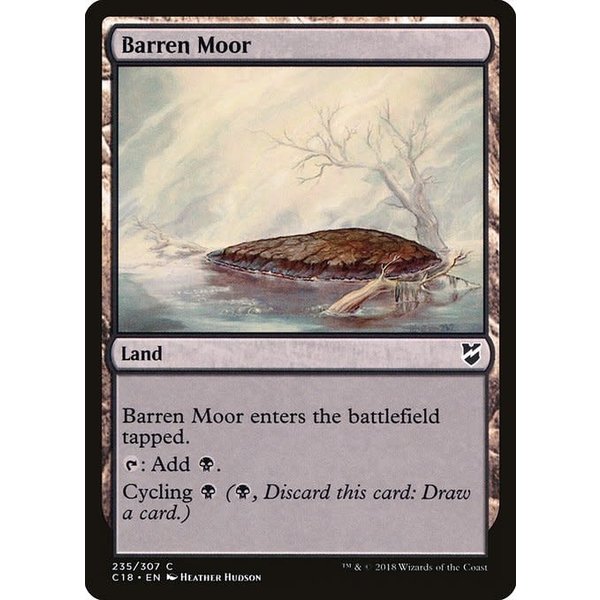 Magic: The Gathering Barren Moor (235) Moderately Played