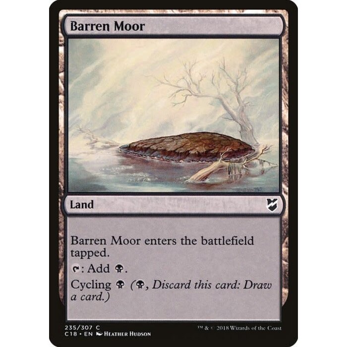 Magic: The Gathering Barren Moor (235) Moderately Played