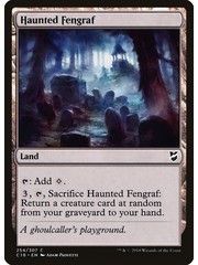 Magic: The Gathering Haunted Fengraf (254) Lightly Played
