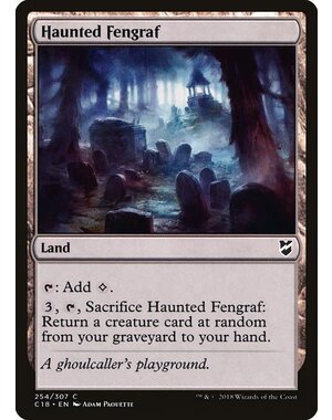 Magic: The Gathering Haunted Fengraf (254) Lightly Played