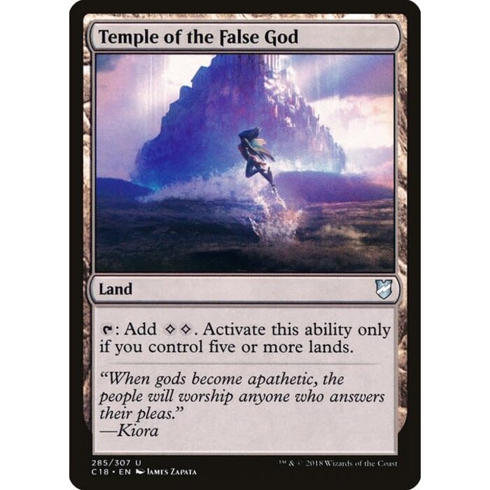 Magic: The Gathering Temple of the False God (285) Moderately Played