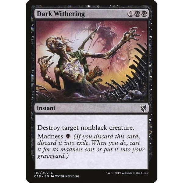 Magic: The Gathering Dark Withering (110) Moderately Played