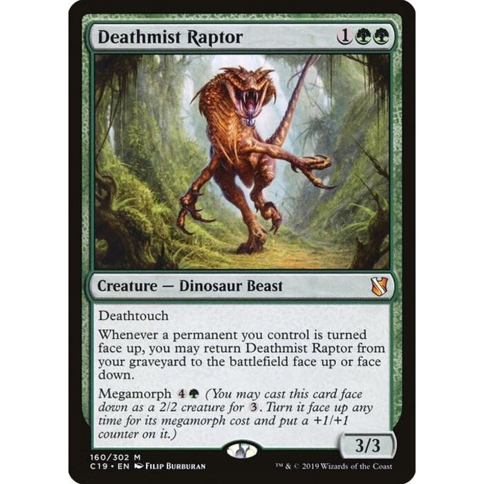 Magic: The Gathering Deathmist Raptor (160) Lightly Played