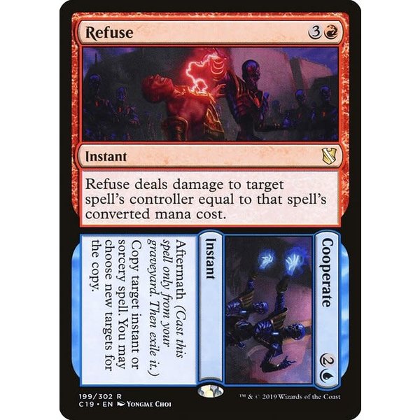 Magic: The Gathering Refuse // Cooperate (199) Lightly Played