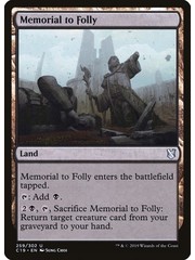 Magic: The Gathering Memorial to Folly (259) Lightly Played