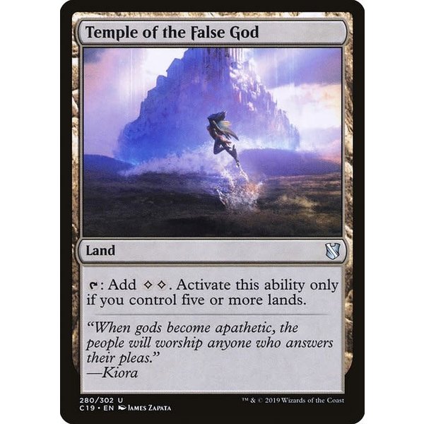 Magic: The Gathering Temple of the False God (280) Moderately Played