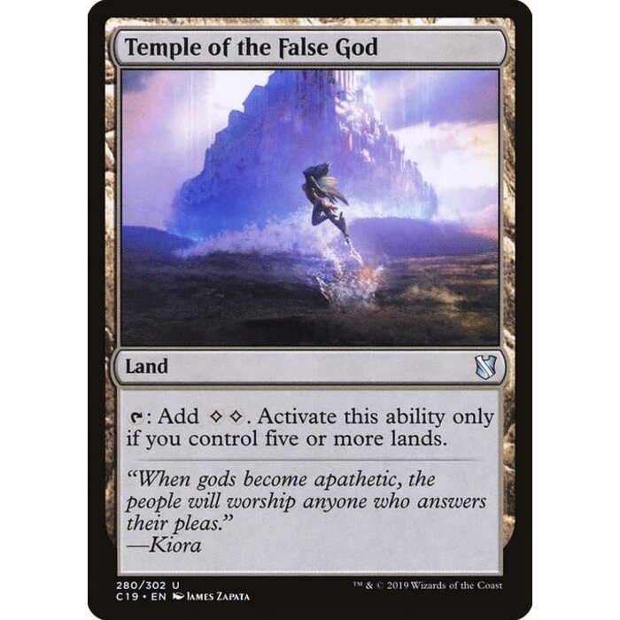 Magic: The Gathering Temple of the False God (280) Moderately Played