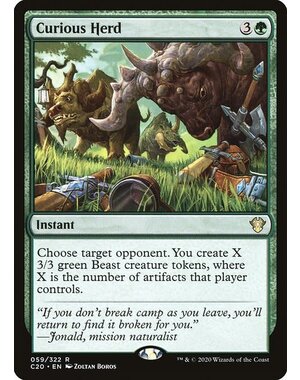 Magic: The Gathering Curious Herd (059) Lightly Played