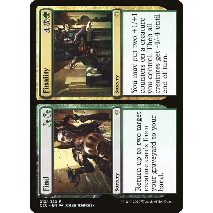 Magic: The Gathering Find // Finality (212) Lightly Played