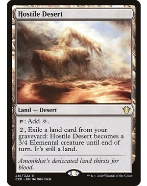 Magic: The Gathering Hostile Desert (281) Lightly Played