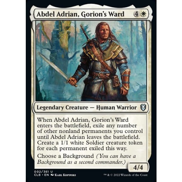 Magic: The Gathering Abdel Adrian, Gorion's Ward (002) Near Mint Foil