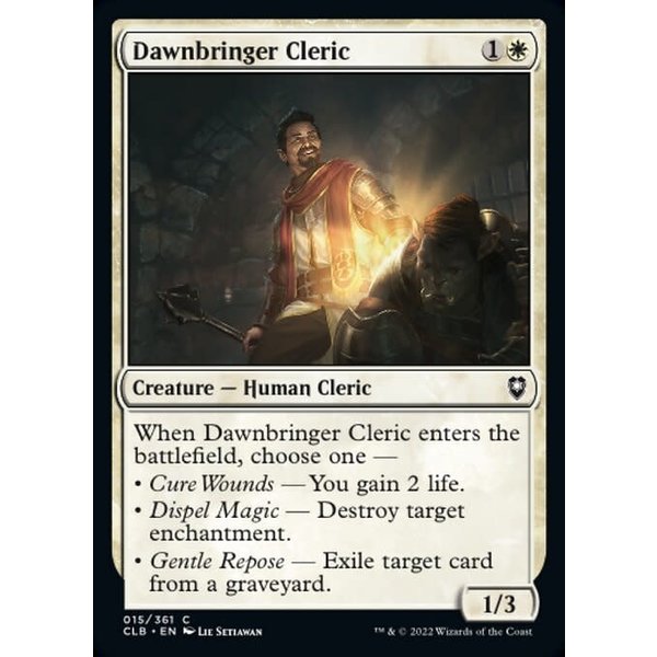 Magic: The Gathering Dawnbringer Cleric (015) Near Mint Foil