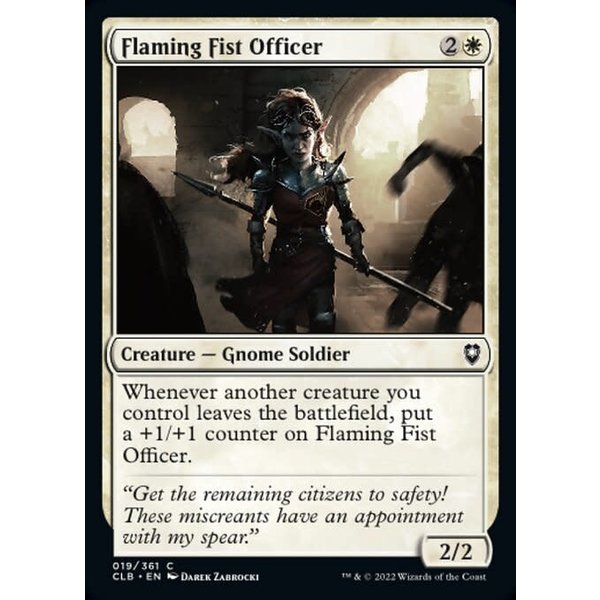 Magic: The Gathering Flaming Fist Officer (019) Near Mint