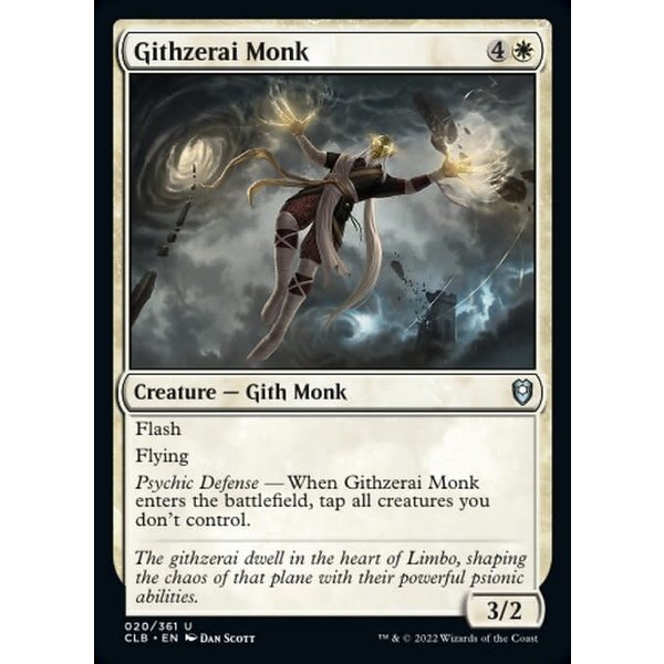 Magic: The Gathering Githzerai Monk (020) Near Mint