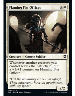 Magic: The Gathering Flaming Fist Officer (019) Near Mint Foil