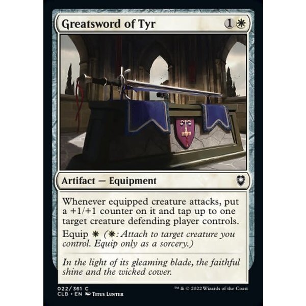 Magic: The Gathering Greatsword of Tyr (022) Near Mint Foil