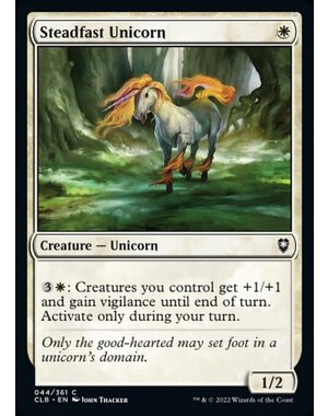 Magic: The Gathering Steadfast Unicorn (044) Near Mint Foil