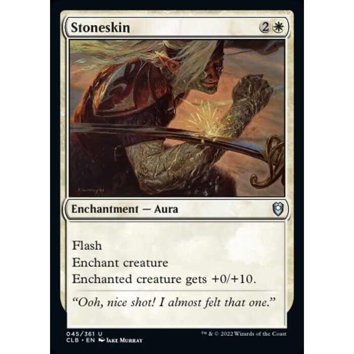 Magic: The Gathering Stoneskin (045) Near Mint