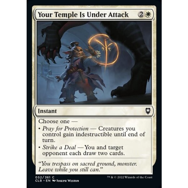 Magic: The Gathering Your Temple Is Under Attack (052) Near Mint
