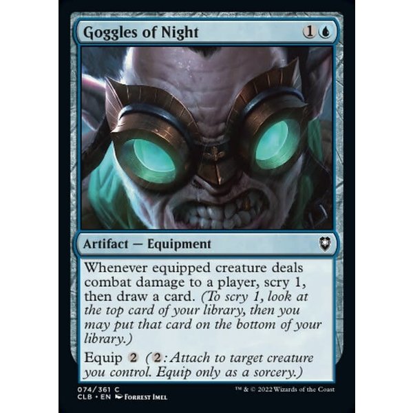 Magic: The Gathering Goggles of Night (074) Near Mint Foil