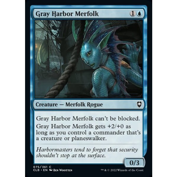 Magic: The Gathering Gray Harbor Merfolk (075) Near Mint