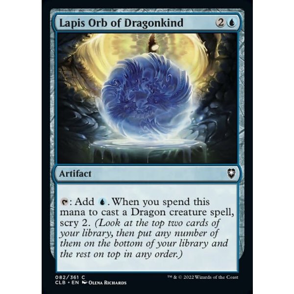 Magic: The Gathering Lapis Orb of Dragonkind (082) Near Mint Foil