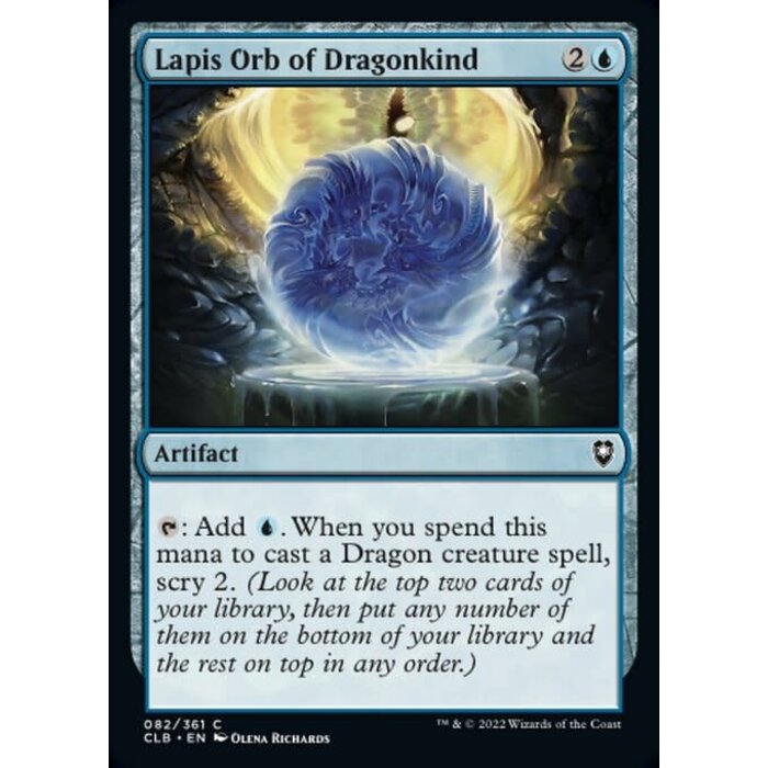 Magic: The Gathering Lapis Orb of Dragonkind (082) Near Mint